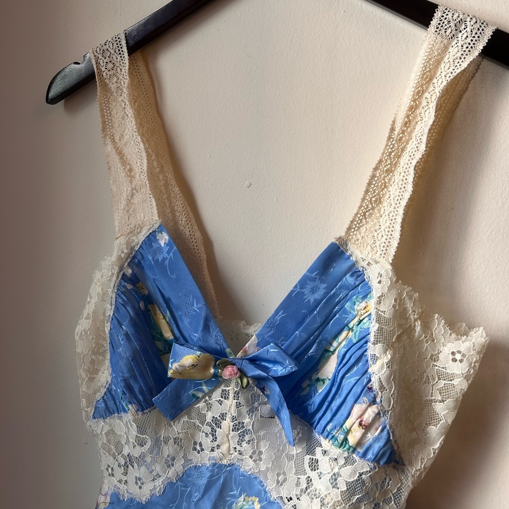 nwt loveshackfancy blueberry lemonade spritely lace tank - Picture 3 of 10